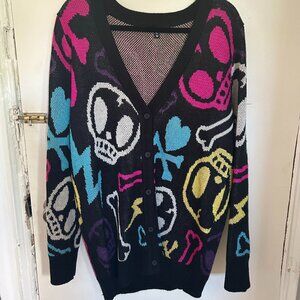 Tokidoki x Dolls Kill Skull Cardigan - Medium